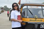 Sonalee Kulkarni at Shutter film promotions with rickshaw drivers in Filmcity, Mumbai on 27th June 2015